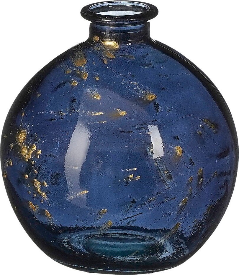 Mica Decorations vaas Ferro zwart D 16 H 18 cm