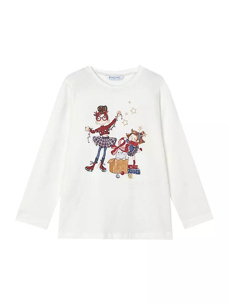 MAYORAL Mädchen Langarmshirt creme