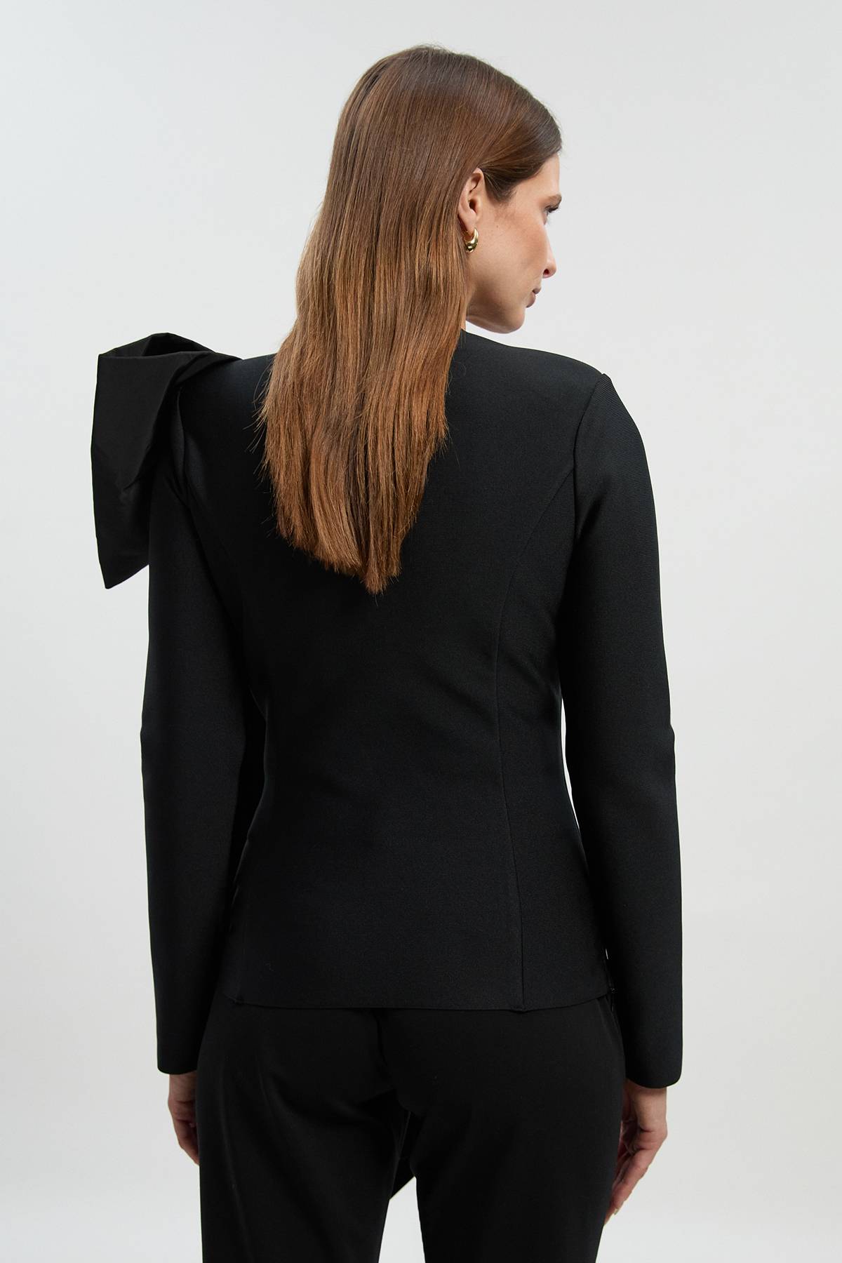 KarenMillen Haut en Maille à Nœud en Taffetas avec Effet Bandage Moulant