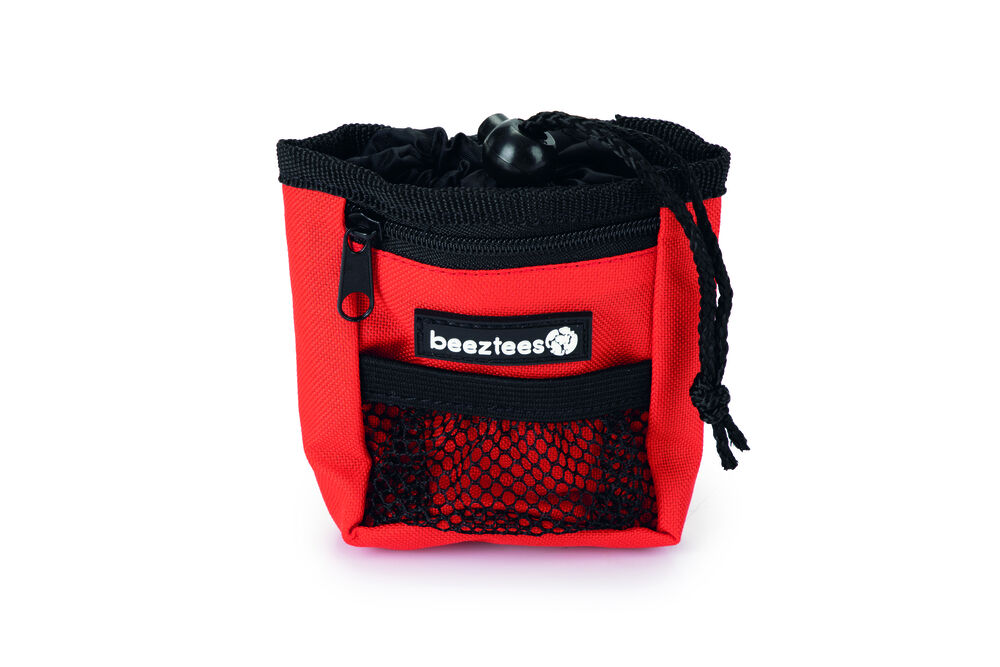 Beeztees Ordena - Poepzak   beloningstasje incl. Poepzakjes - Rood
