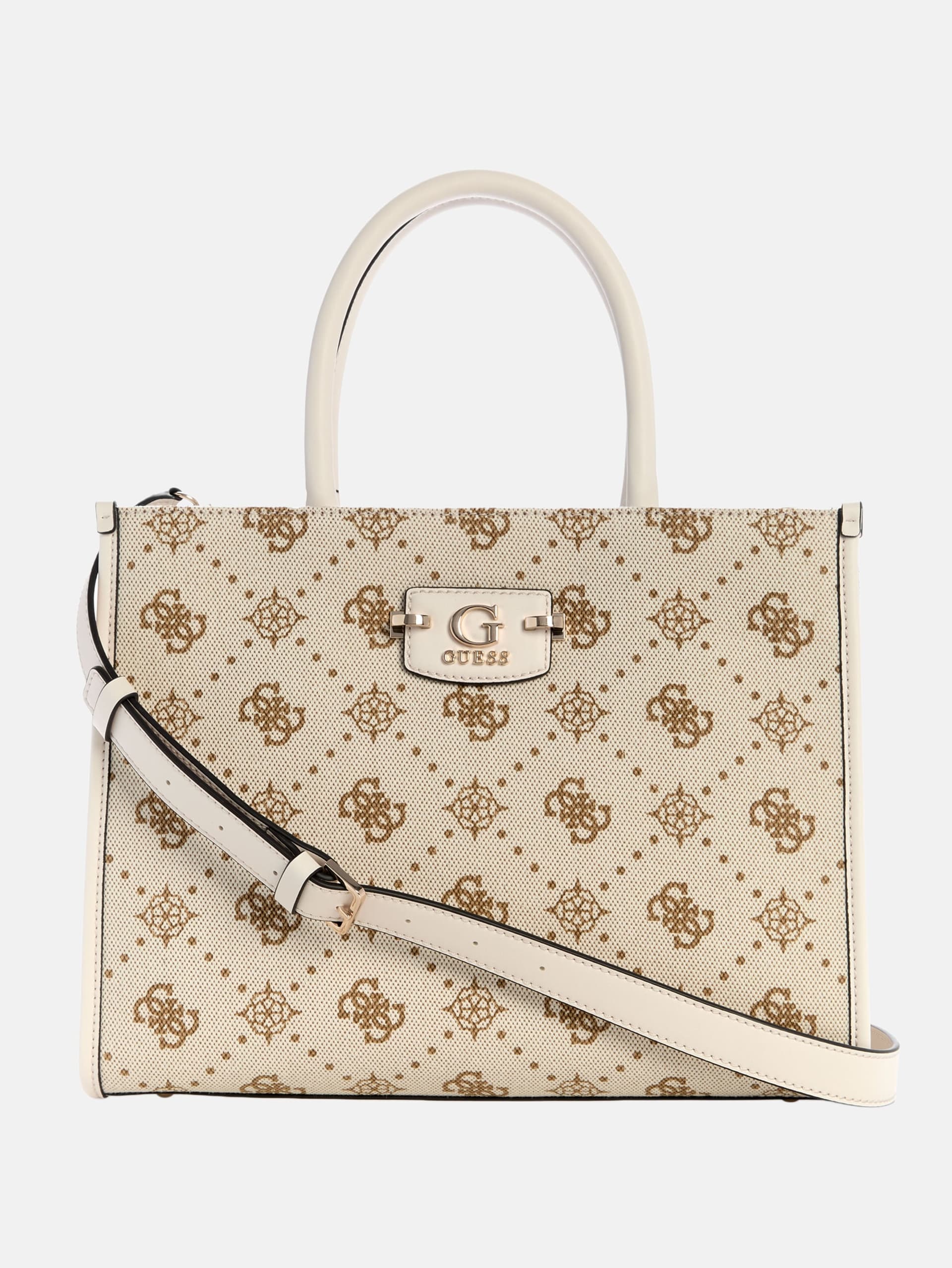 Bolsa tote Neda com logo em jacquard