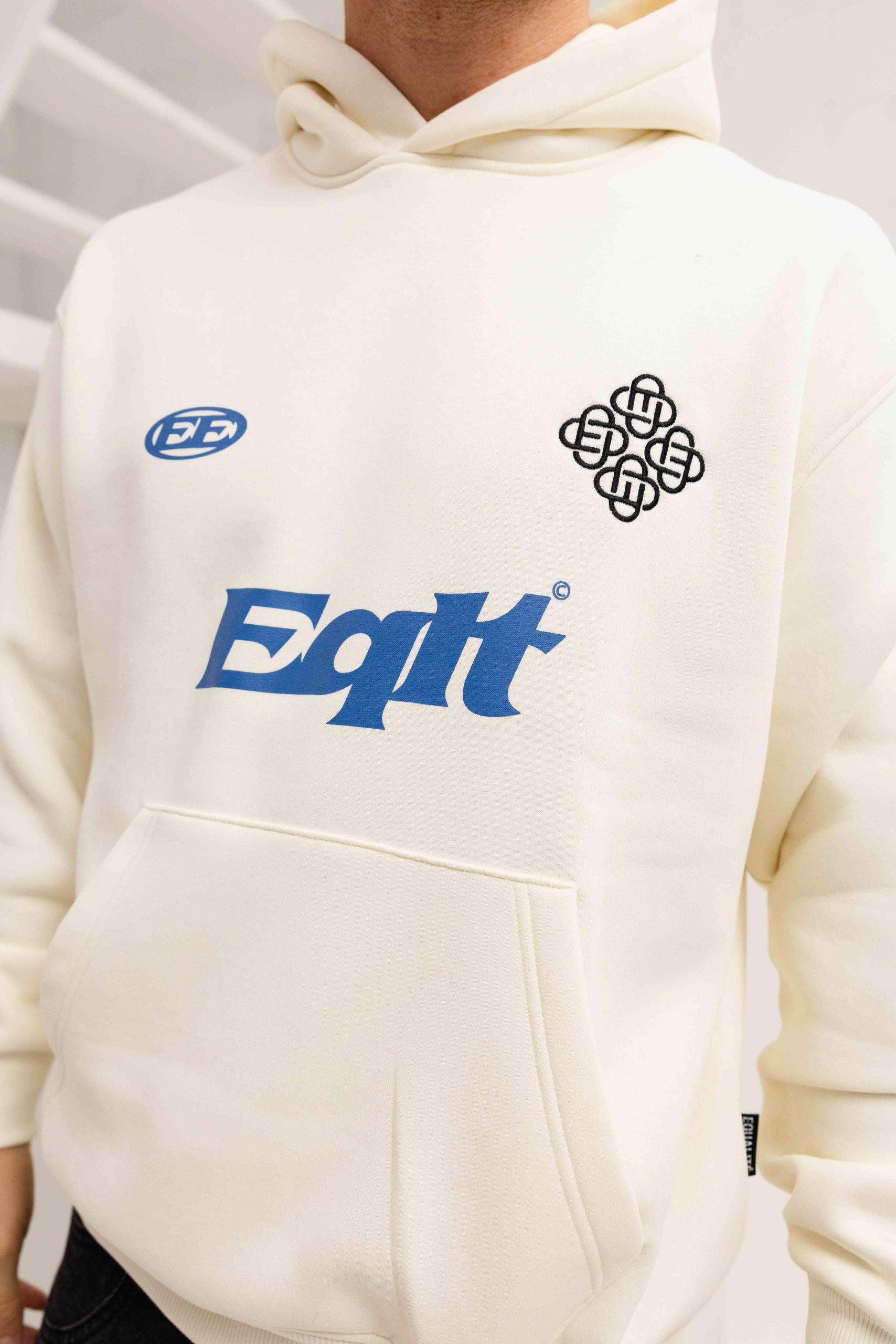 Equalité Jersey Hoodie Heren Gebroken Wit