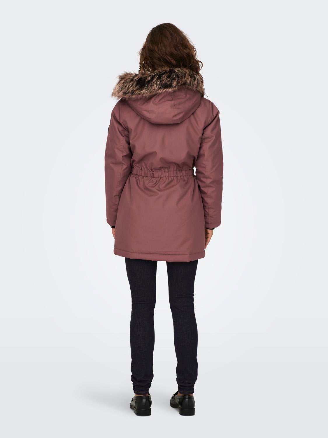 ONLIRIS Langer Parka Rose Brown