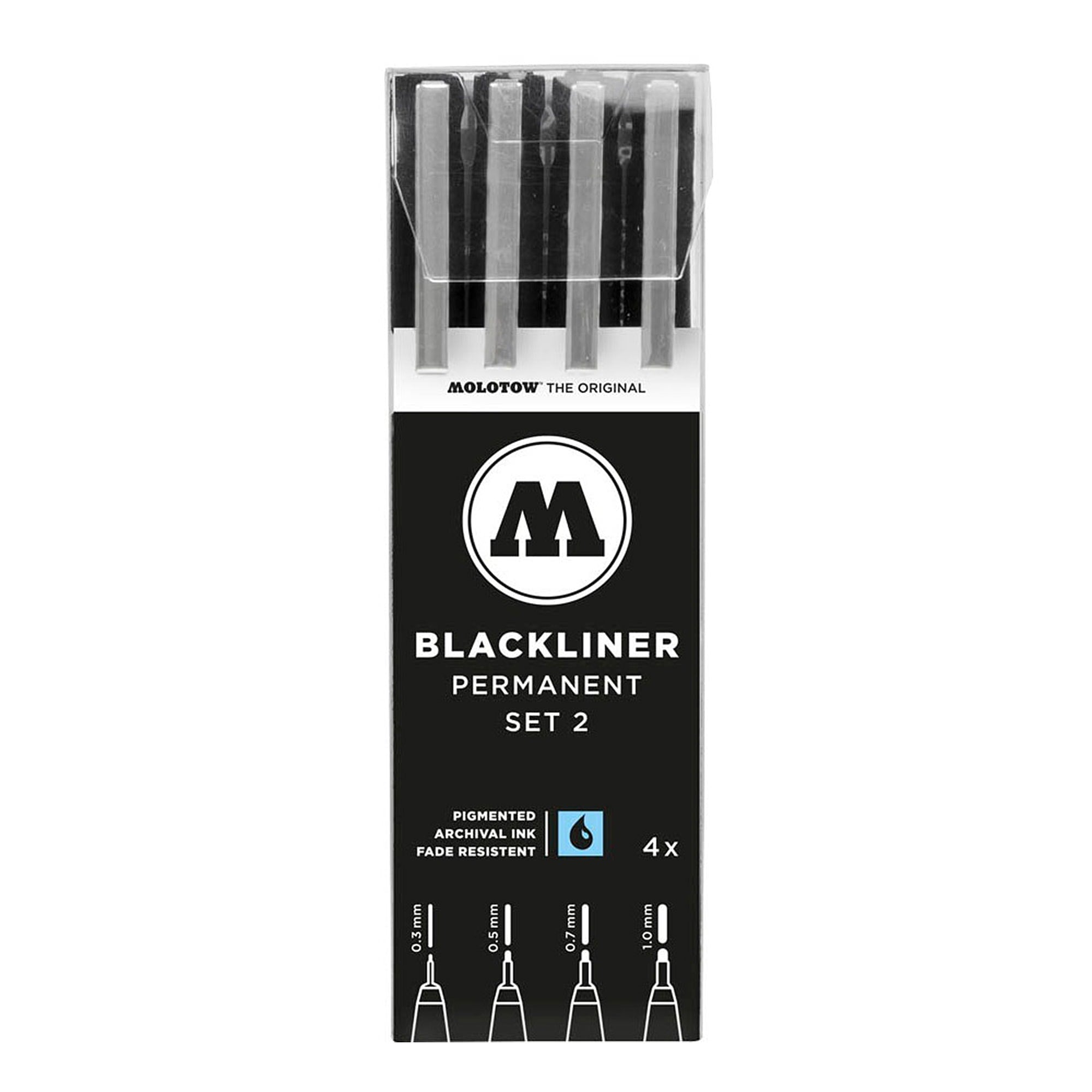 Molotow<br>blackliner set 2
