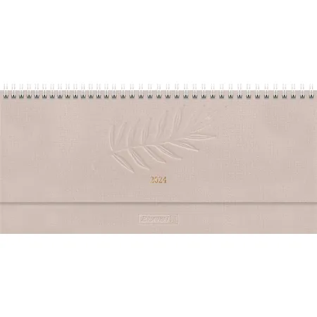 BRUNNEN Wochenkalender Tischkalender Modell 772, 2024, Blattgröße 29,7 x 10,5 cm