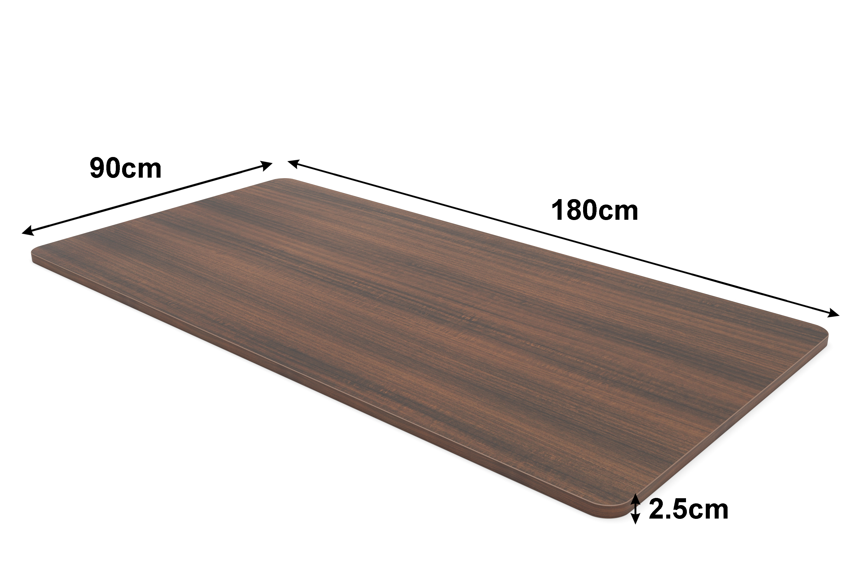 Tischplatte Stehpult braun 180 x 90 cm