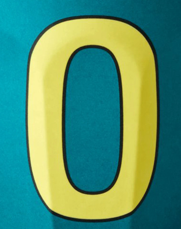 Melamin-Becher LETTER O - MEDIUM in green