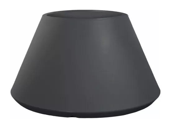 Vase en résine pour intérieur et extérieur pour plantes rond design conique d.60x35h Stromboli Anthracite