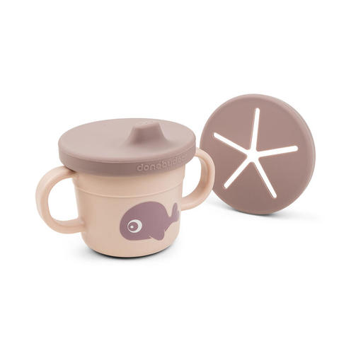 Foodie Tasse d'Apprentissage & Snack Wally Rose - DONE BY DEER