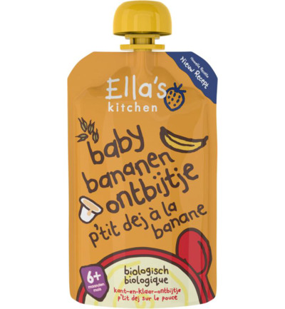 Ella’S Kitchen Baby Ontbijtje Banaan 6+ Maanden Bio (100 gr)