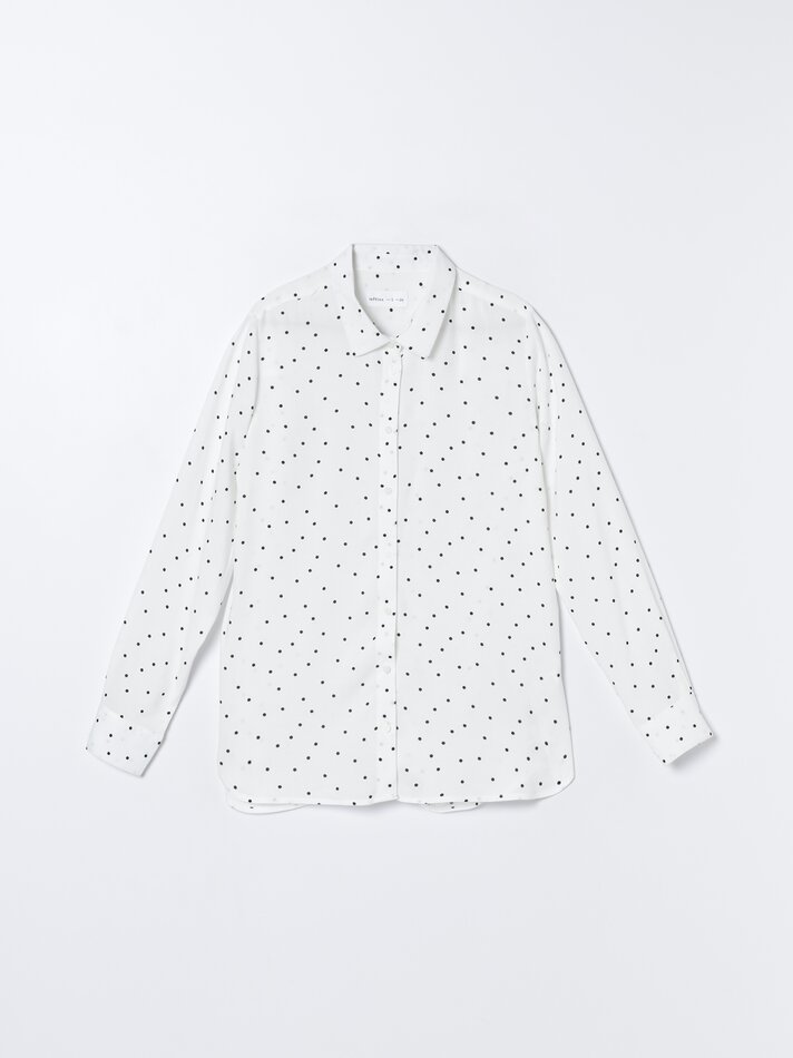 Camisa fluida - Preto/Branco