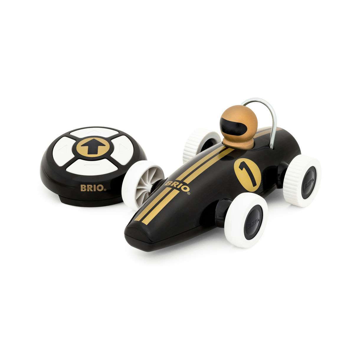 BRIO Spiel RC Rennwagen Schwarz/Gold