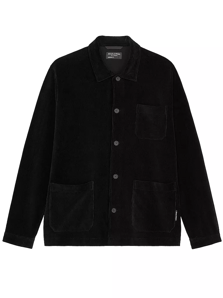 MARC O'POLO Samtjacke  schwarz