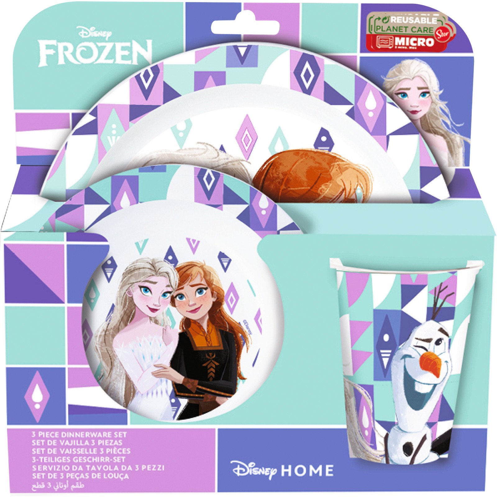 Frühstückset Frozen 3-teilig