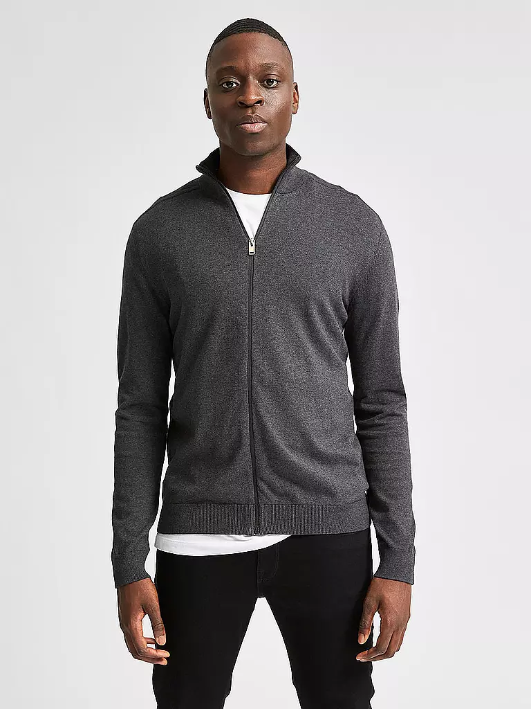 SELECTED Strickjacke grau