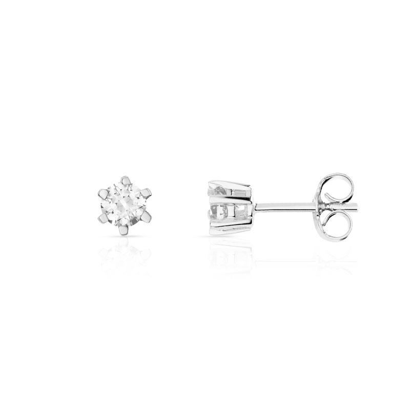 Boucles d'oreilles argent 925 zirconias