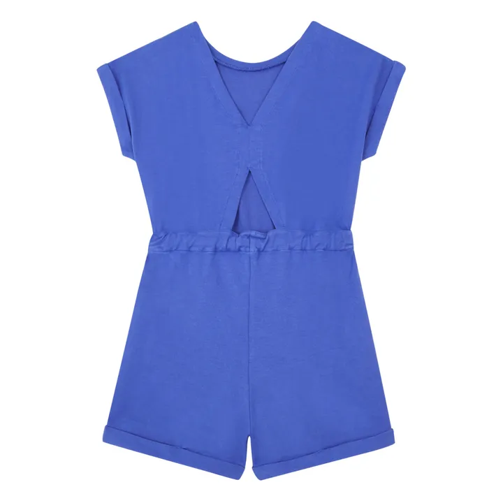 SMALLABLE BASICS Combi-Short Fille Coton Bio | Bleu