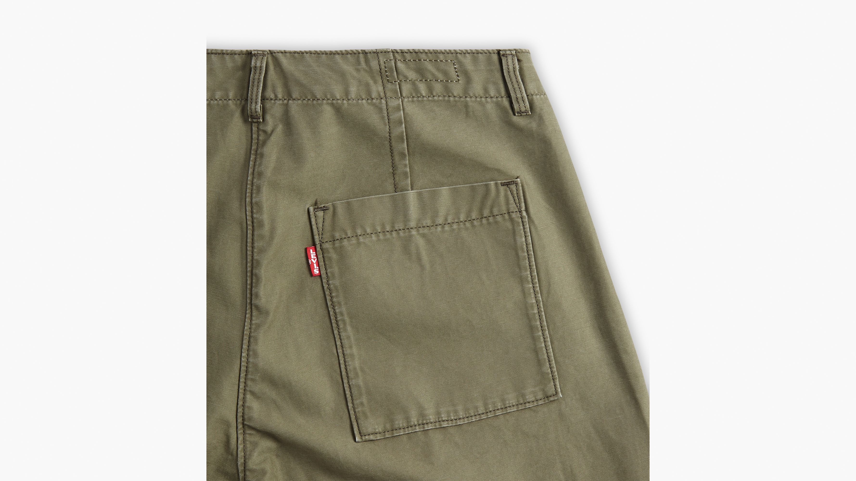 Pantalon baggy cargo - Olive Night - Vert