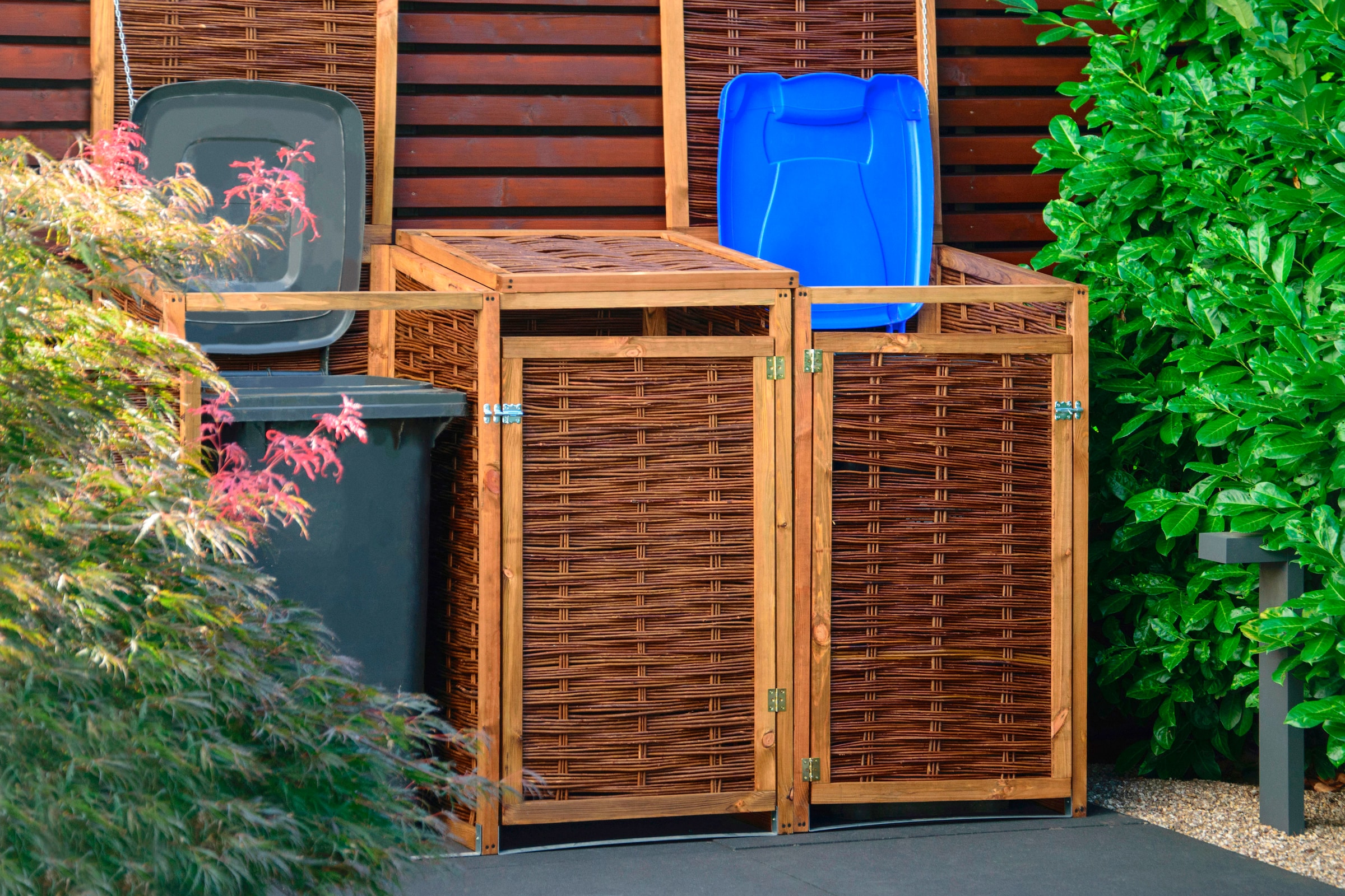 dobar Mülltonnenbox 2x240l, BxTxH: 137x83x132 cm