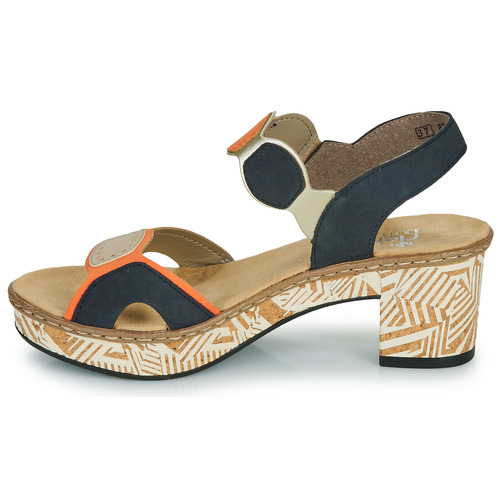 Rieker -  - Marine / Orange / Beige