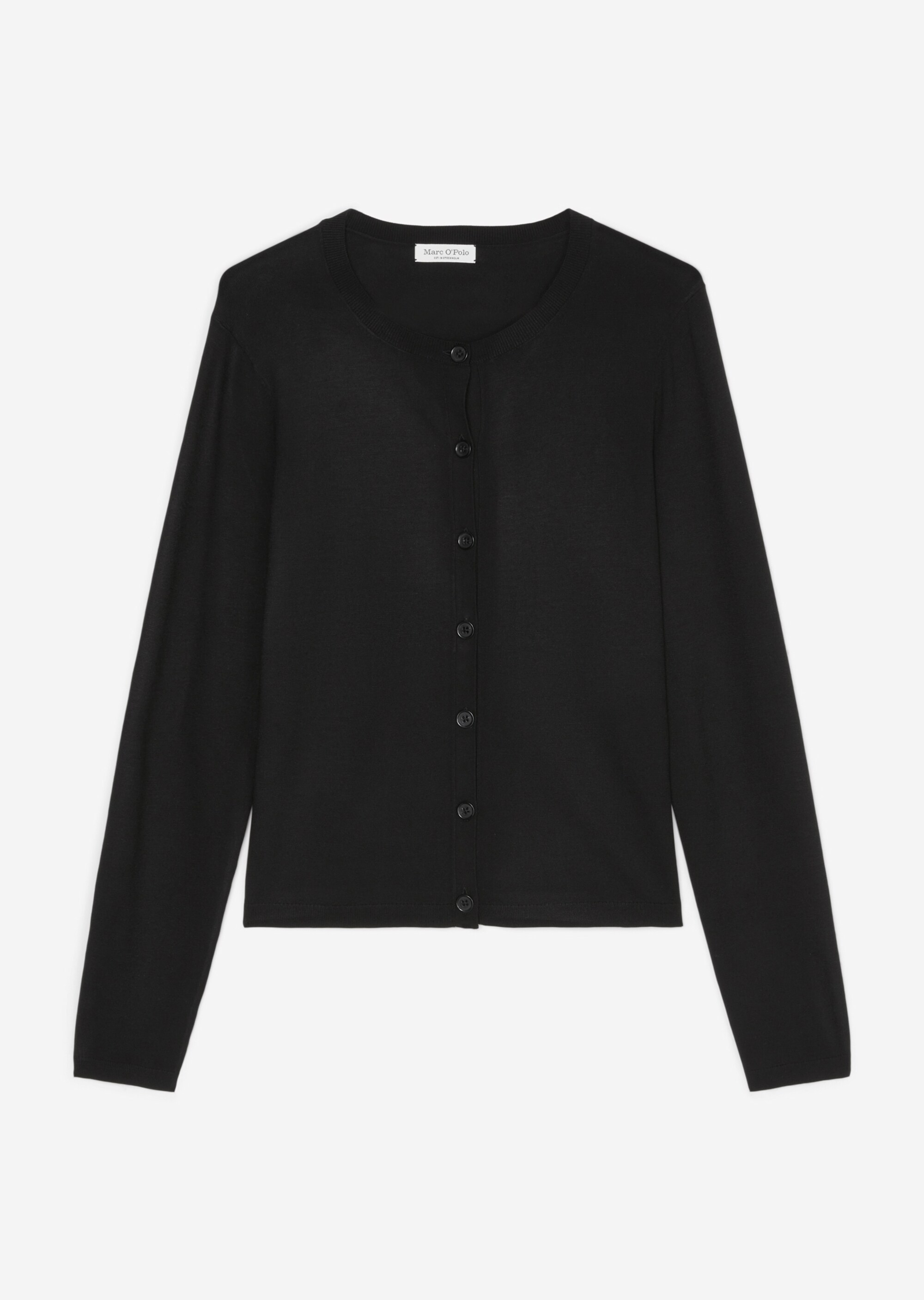 Feinstrick-Cardigan slim aus LENZING™ ECOVERO™
