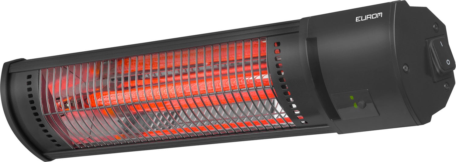 Eurom terrasheater Golden Shadow 1500 zwart 12 x 60 x 12 cm