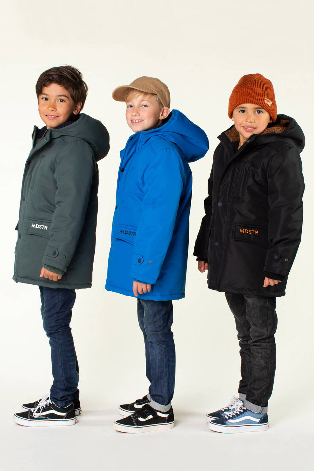 Moodstreet gewatteerde winterjas Jason zwart