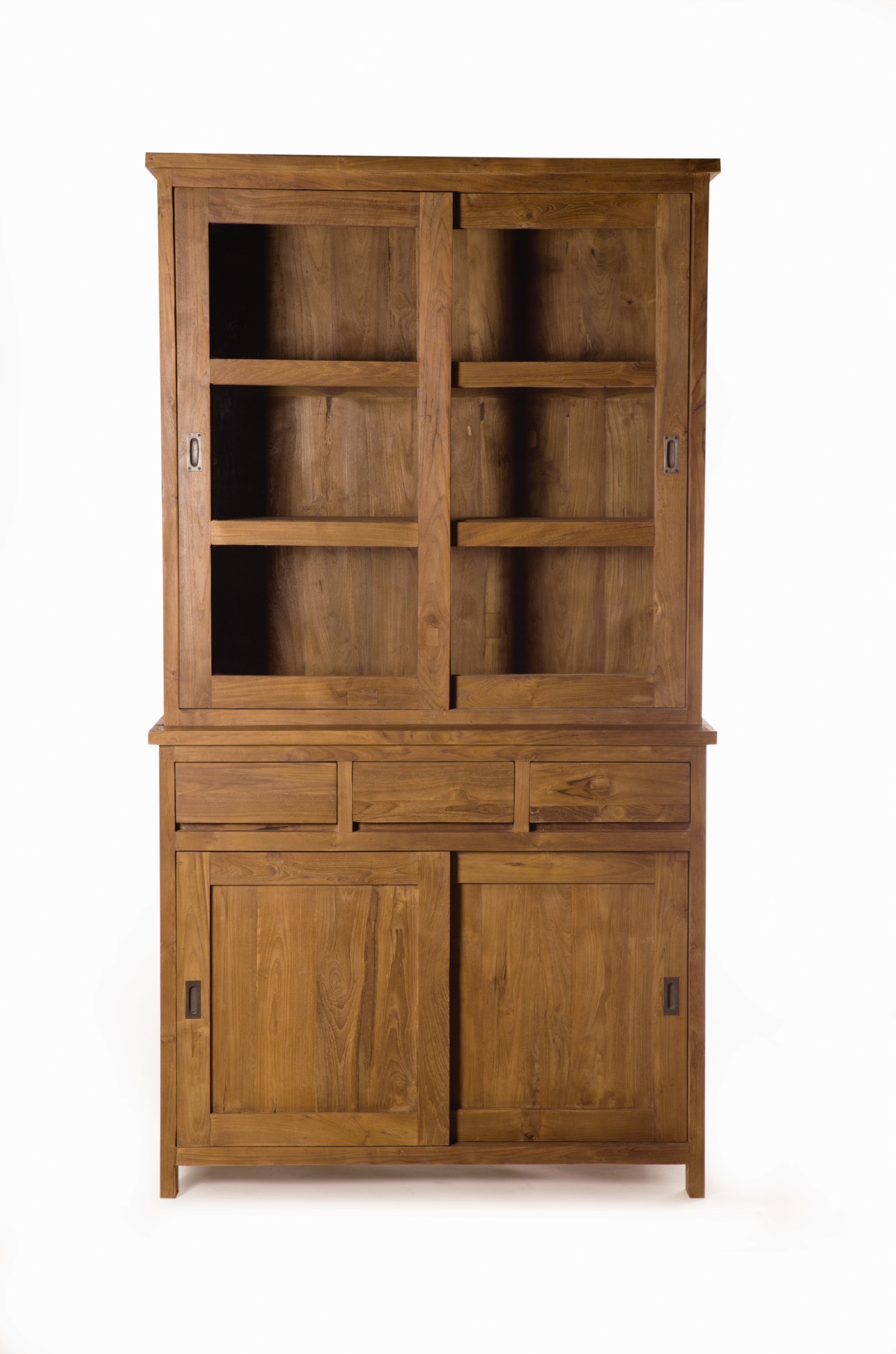 Schrank, Teakholz, B 120 cm, H 220 cm, L 50 cm von fischer's lagerhaus