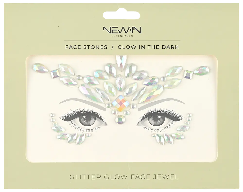 NEW:IN Facestone Glow in the dark assorteret