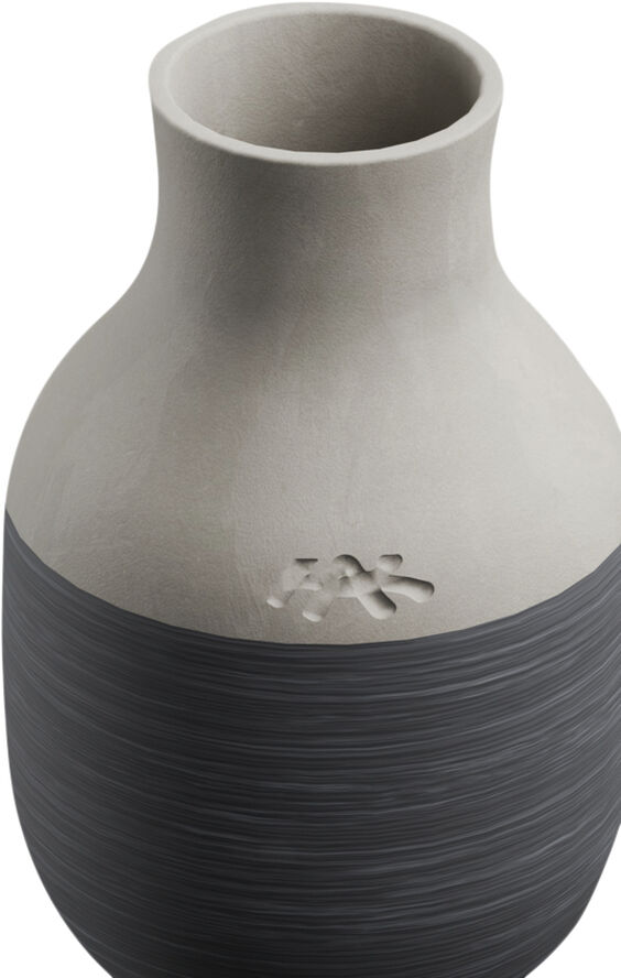 Kähler Omaggio Circulare Vase H12. 5 cm antracitgrå Grå