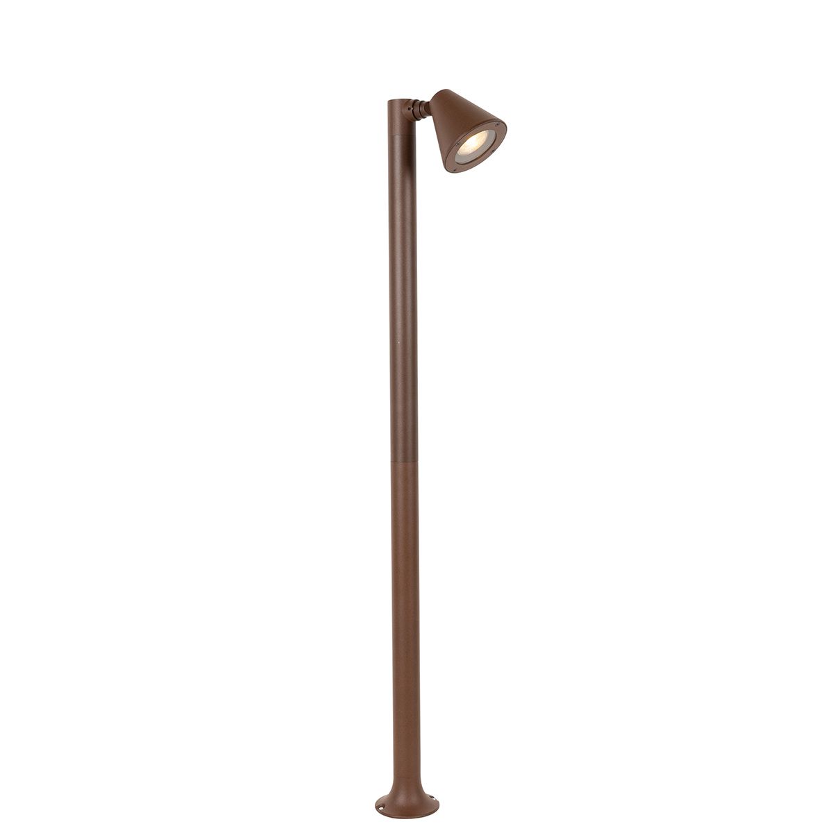Modern buiten paaltje roestbruin 100 cm IP44 verstelbaar - Ciara