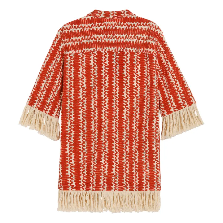 OAS Robe Scribble Aya Net | Rouge