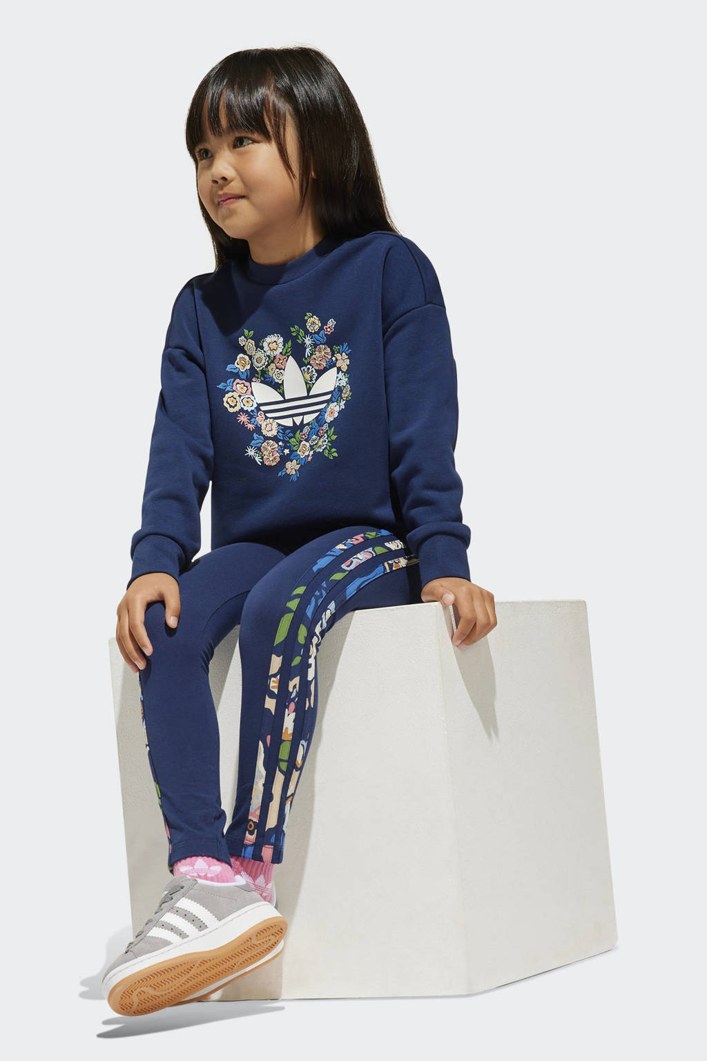 adidas sweater + legging blauw