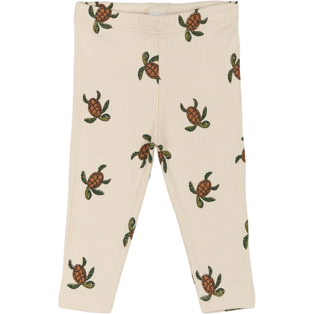 Køb THE NEW Siblings White Swan AOP Owen Rib Leggings