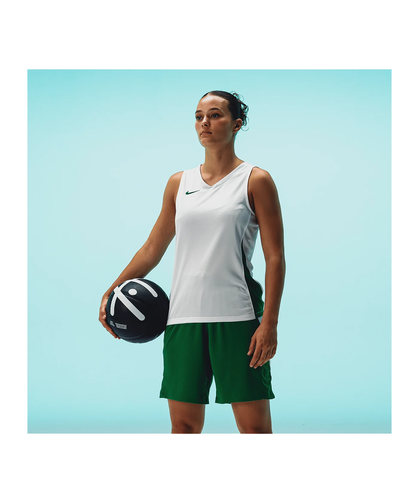 Nike Team Basketball Stock Trikot Damen Weiss F104