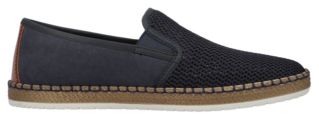 Rieker Slipper  mit modischer Laufsohle in Bast-Optik