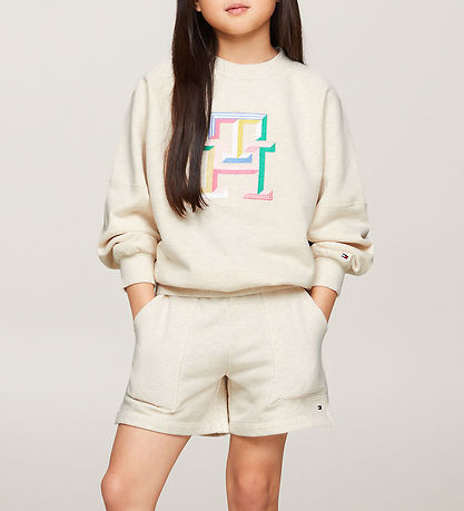 Tommy Hilfiger Sweatshirt - Multi Farbmonogramm - Calico Heathe