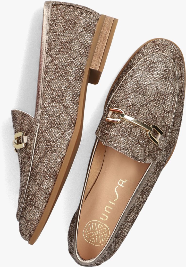 UNISA gouden unisa loafers dalcy