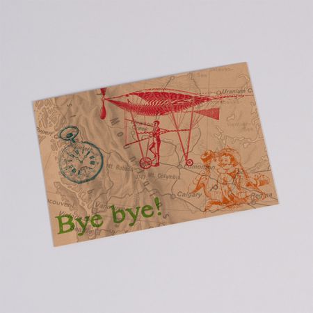 WELTENBUMMLER Postkarte  Grusskarte