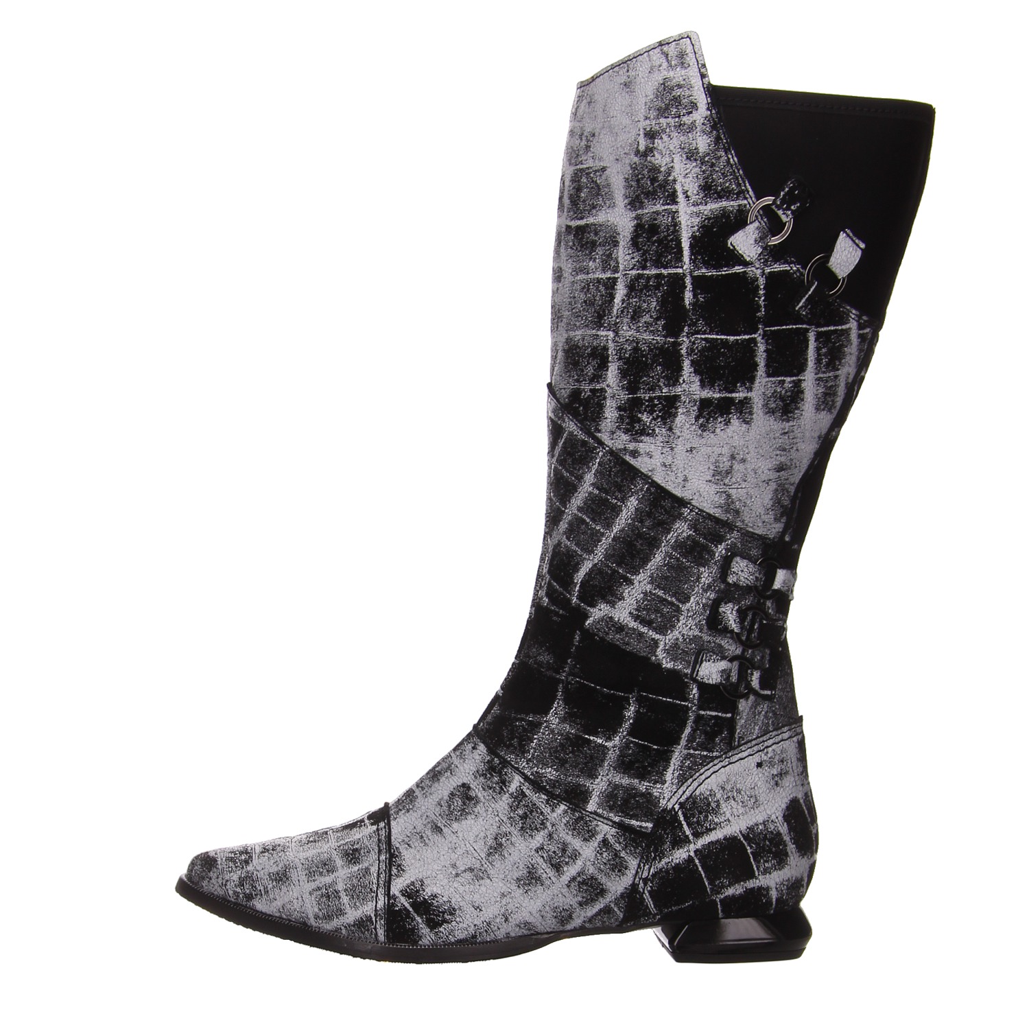 Simen Stiefel schwarz/weiß schwarz