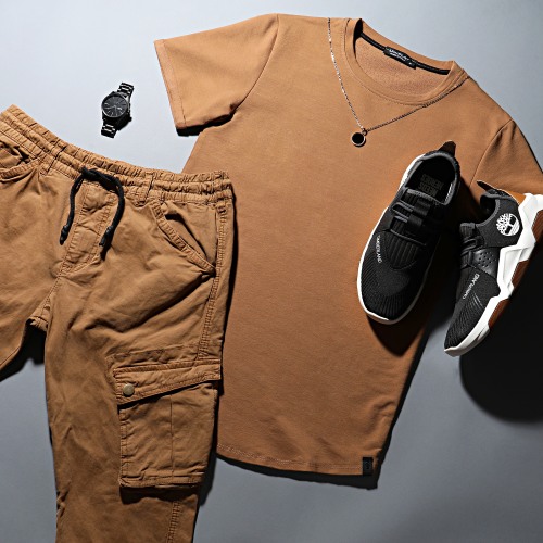 Tee Shirt Oversize T311 Camel