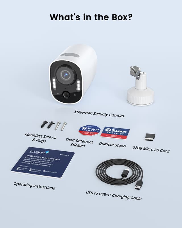 Swann Xtreem4K sikkerhedskamera (hvid)