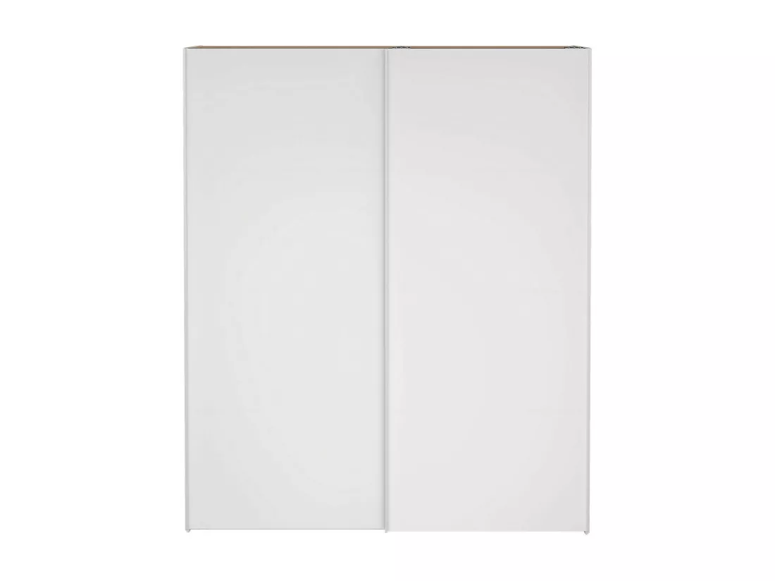 Garde-robe 2 portes Dsquizz, Meubles de chambre, Penderie de plain-pied, Placard à vêtements, 182x61 h220 cm, Blanc