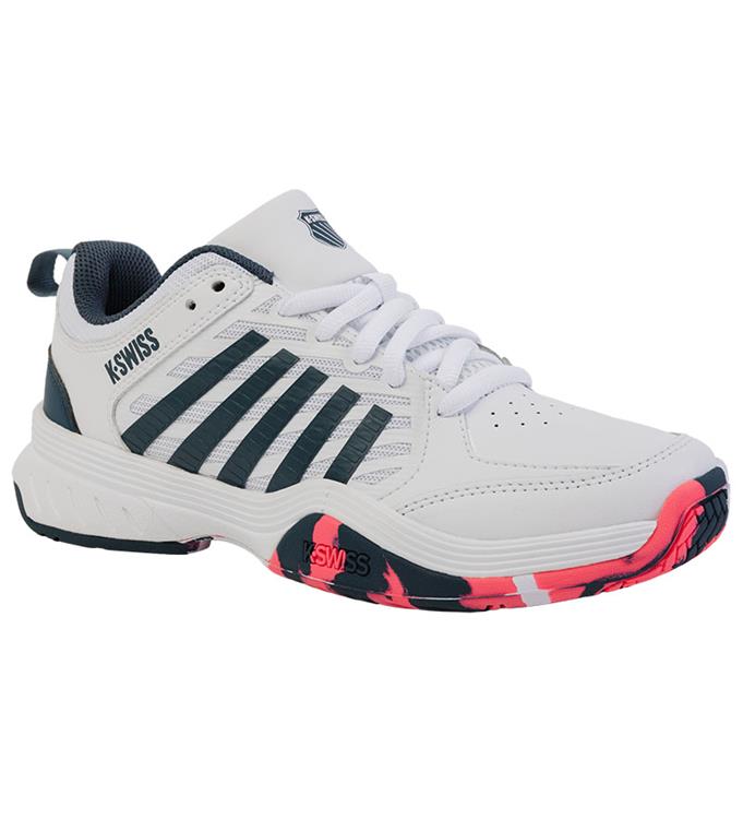K-Swiss Court Express 2 84428129M WHITE-STARGAZER-NEON-BLAZE