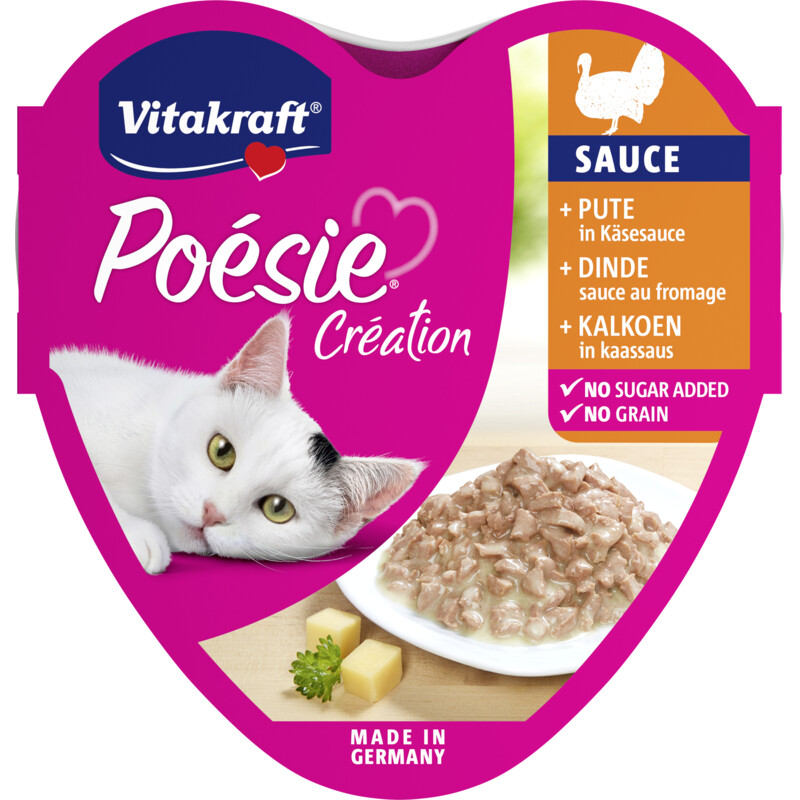 Vitakraft Poesie creation kalkoen in kaassaus