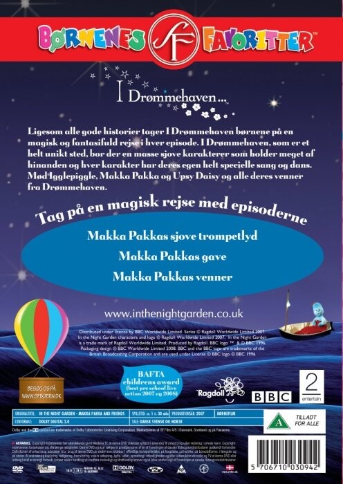 In The Night Garden / I Drømmehaven - Makka Pakka Og Vennerne - DVD