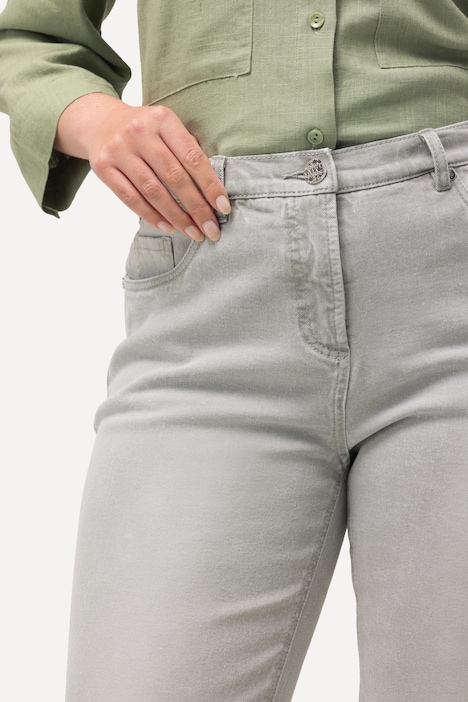 Jeans Sarah, Fransensaum, vorgewaschen, Stretch