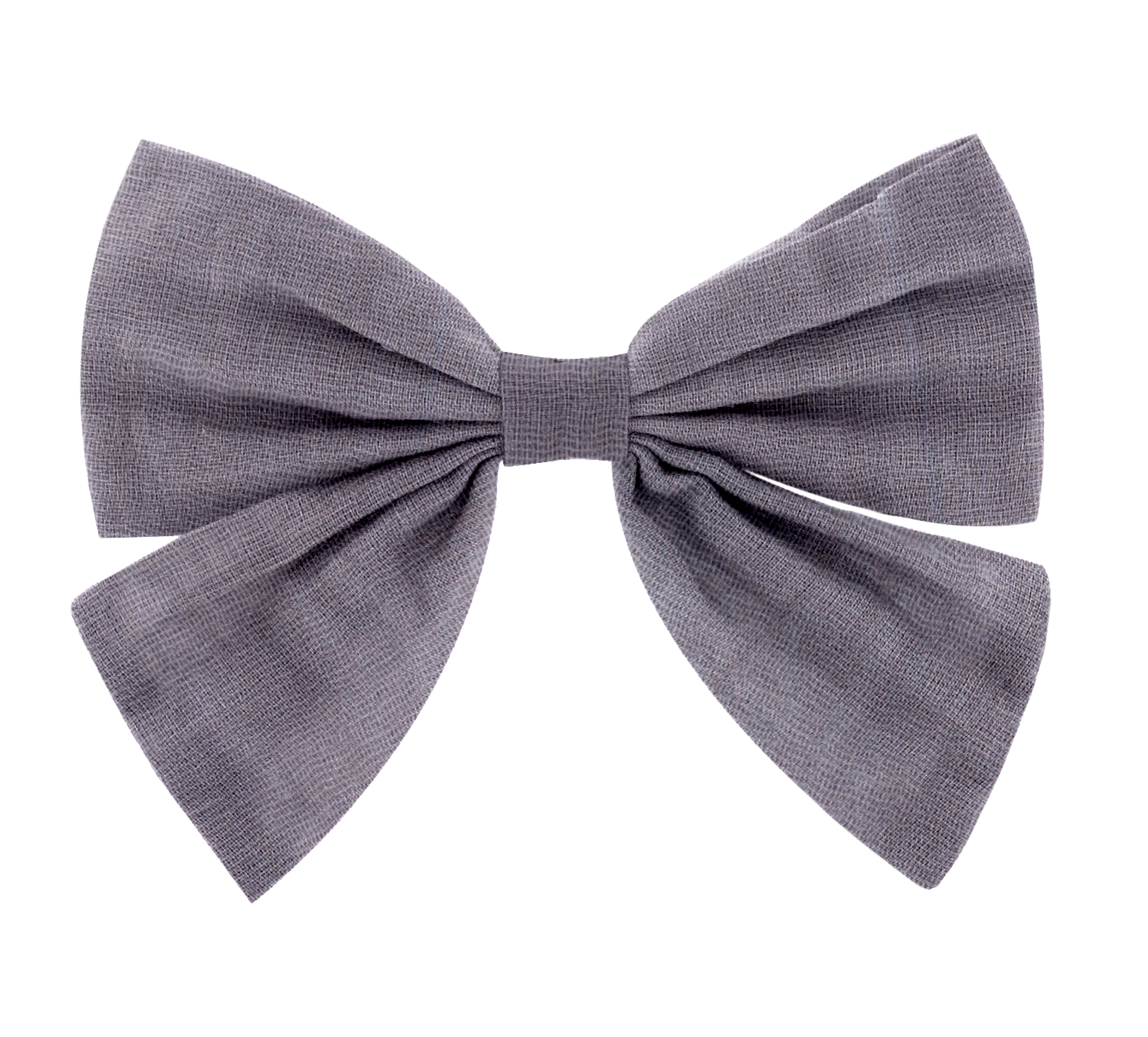 Barrette Noeud Papillon Gaze Lilas