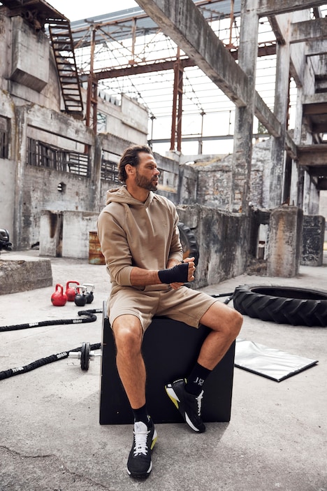 JAY-PI Sweat-Bermuda, Fitness, Vintage Look, Elastikbund
