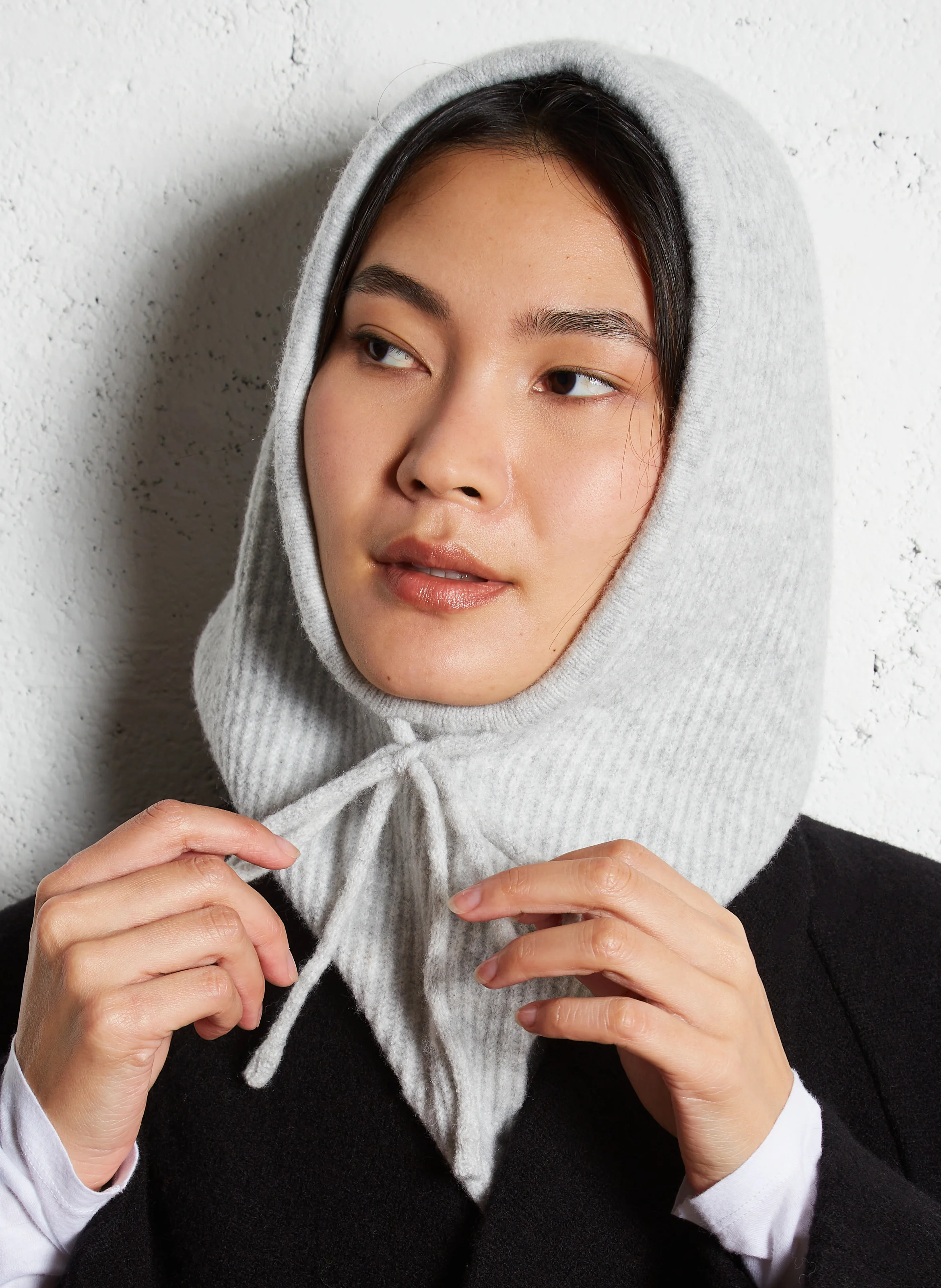 FILISA - Cagoule côtelée | Gris